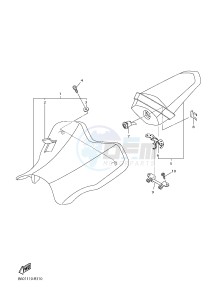 YZF-R1 998 R1 (2CRC 2CRD) drawing SEAT