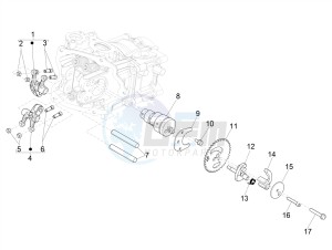 GTV 300HPE SEI GIORNI IE E4 ABS (NAFTA) drawing Rocking levers support unit