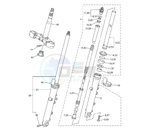 XJR 1300 drawing FRONT FORK