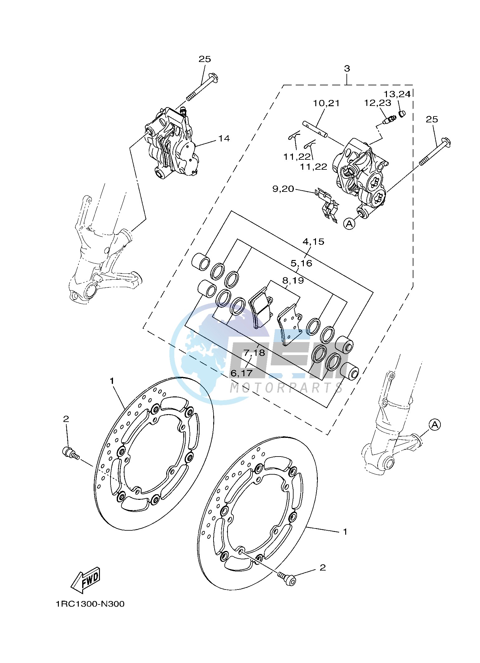 FRONT BRAKE CALIPER