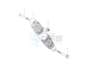 CS JOG R 50 drawing REAR SHOCK ABSORBER