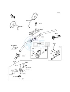 KLX250 KLX250SFF XX (EU ME A(FRICA) drawing Handlebar