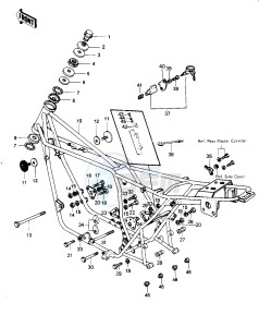 KZ 1000 G [CLASSIC] (G1) [CLASSIC] drawing FRAME_FRAME FITTINGS