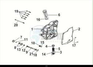 CRUISYM 125 (LV12W3-EU) (M2) drawing R. CASE COVER