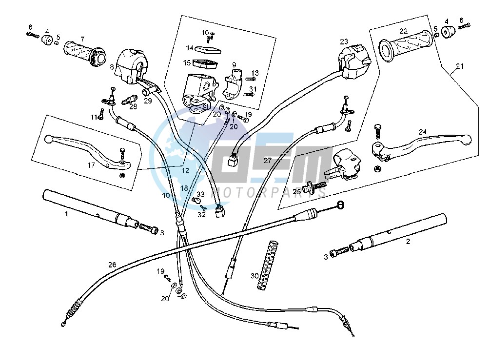 HANDLEBAR-DRIVE CONTROLS