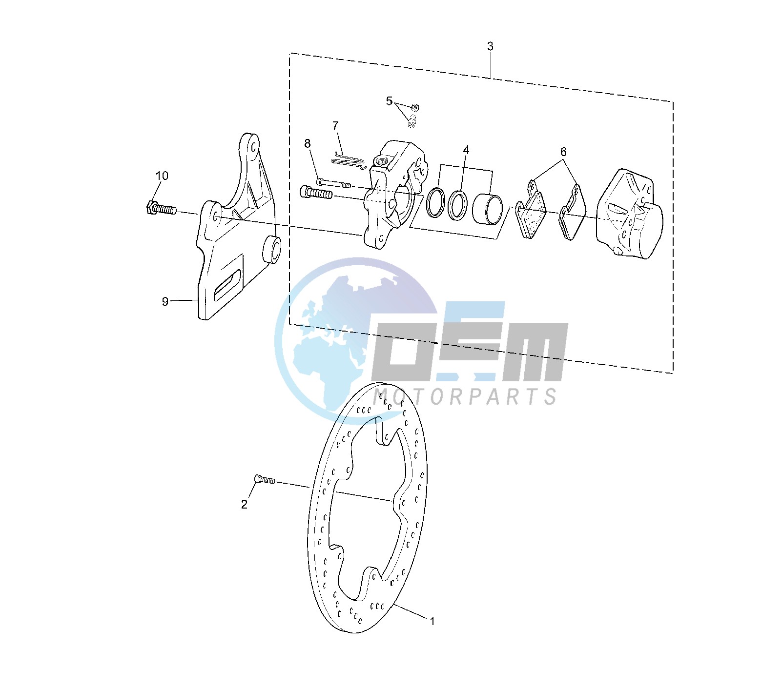 REAR BRAKE CALIPER