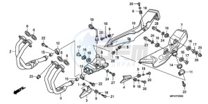 CB1000R9 Australia - (U) drawing EXHAUST MUFFLER