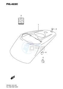 VZR1800BZ BOULEVARD EU drawing FUEL TANK FRONT COVER