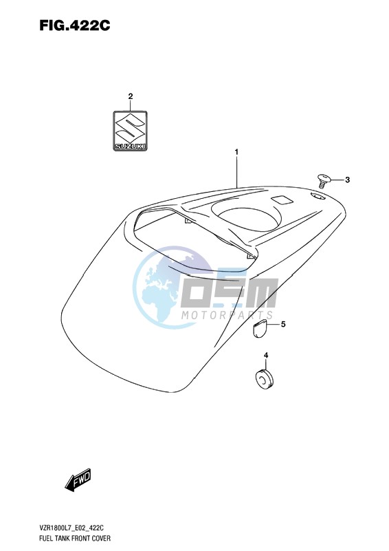 FUEL TANK FRONT COVER