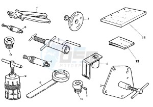 PLANET 125 drawing WORKSHOP SERVICE TOOLS