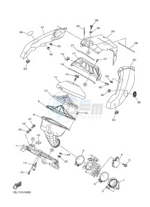 YZ450F (1SL1 1SL2 1SL3 1SL4) drawing INTAKE