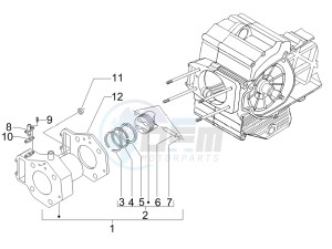 MP3 400 ie lt Touring drawing Cylinder-piston-wrist pin unit