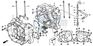 TRX250 RECON drawing CRANKCASE