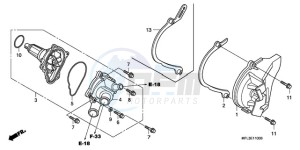 CBR1000RR9 BR / MME - (BR / MME) drawing WATER PUMP