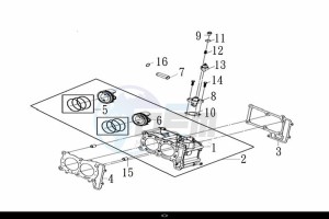 MAXSYM TL 500 (TL47W1-EU) (L9) drawing CYLINDER SET