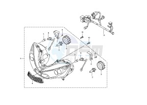 YZF R46 600 drawing HEADLIGHT