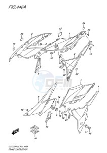 GSX-250 RA drawing FRAME LOWER COVER (GW250RAL8 P21)