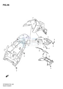 SFV650 (E2) Gladius drawing REAR FENDER