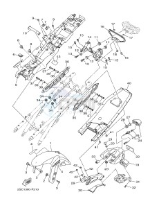 MT09TRA MT-09TRA TRACER 900 (2SC9 2SCA) drawing FENDER