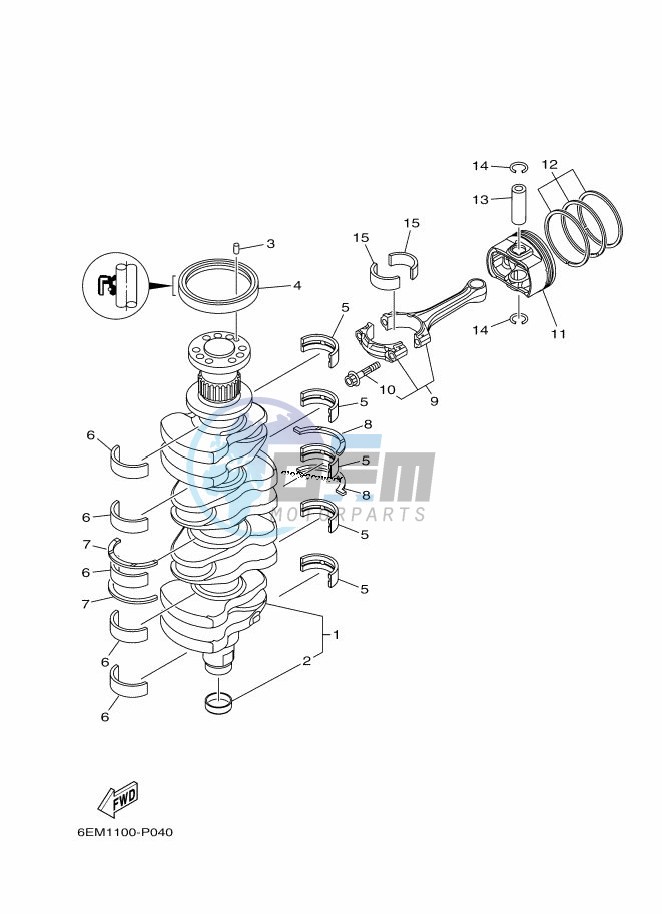 CRANKSHAFT--PISTON