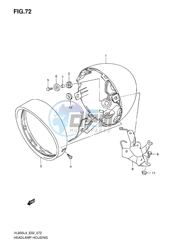 HEADLAMP HOUSING