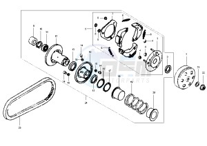 SHARK - 150 cc drawing DRIVEN PULLEY