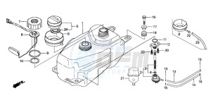 SH100 drawing FUEL TANK/FUEL PUMP