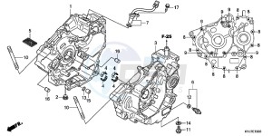 CBR250RD CBR250R 2E - (2E) drawing CRANKCASE