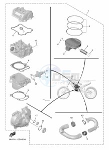 YZ450F (BHR2) drawing PISTON REBUILT KIT