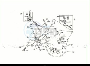 JOYRIDE S 125 (LF12W4-EU) (M1) drawing FR-RR. BRAKE