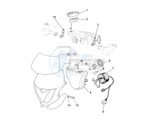 WR F 250 drawing HEADLIGHT ASSY EURO KIT