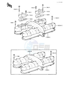 KZ 550 A (A3-A4) drawing CYLINDER HEAD COVER -- 82-83 A3_A4- -