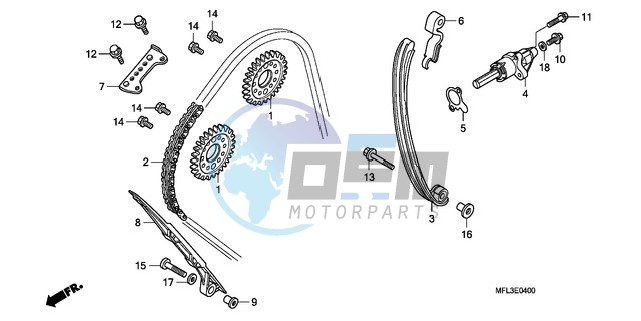 CAM CHAIN/TENSIONER