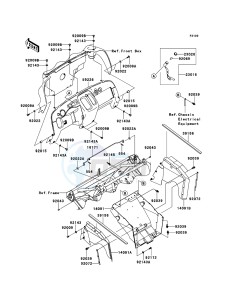 MULE_610_4X4 KAF400ACF EU drawing Frame Fittings(Front)