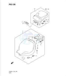 VL800 drawing SEAT (VL800L1 E19)