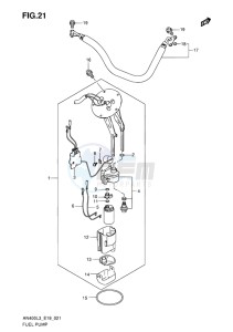 AN400 ABS BURGMAN EU-UK drawing FUEL PUMP