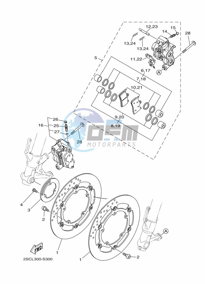 FRONT BRAKE CALIPER