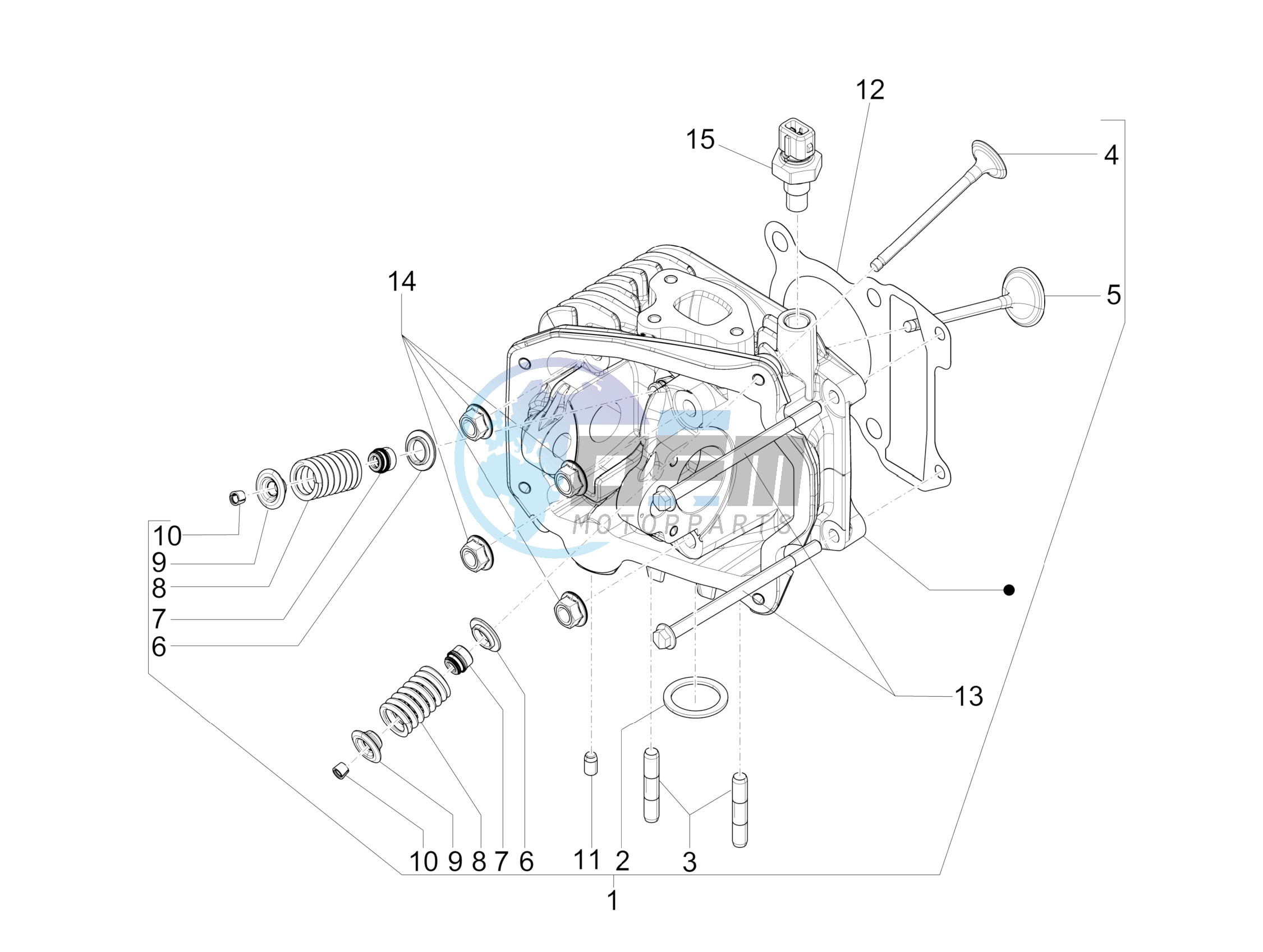 Cilinder head unit - Valve