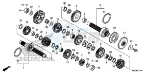 CB1100 UK - (E) drawing TRANSMISSION