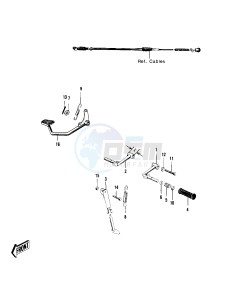 F4 [SIDEWINDER] 250 [SIDEWINDER] drawing FOOTRESTS_STAND_BRAKE PEDAL