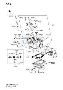 RM-Z250 (E24) drawing CYLINDER HEAD