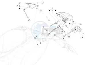 Primavera 125 4T 3V iGET ABS (EMEA) drawing Rear headlamps - Turn signal lamps