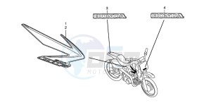 CRF50F drawing MARK/STRIPE (CRF50F8)