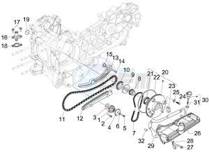 LX 150 4T ie USA drawing Oil pump