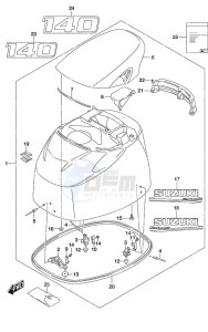 DF 140A drawing Engine Cover