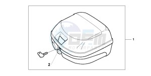 SH50 SCOOPY drawing TOP BOX 26L