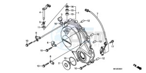 CBR600RR9 Europe Direct - (ED / MME) drawing RIGHT CRANKCASE COVER (CBR600RR9,A/RA9,A)