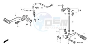 CB600FA3A F / ABS CMF ST drawing PEDAL