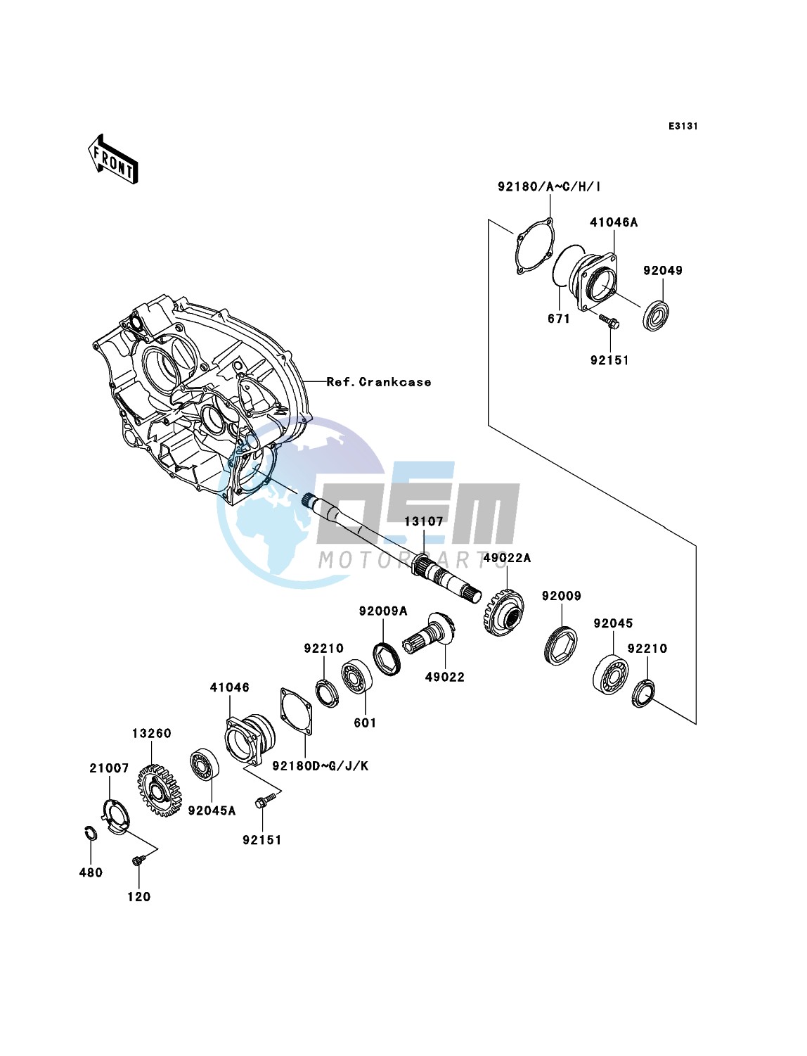 Front Bevel Gear