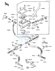 VN 700 A [LTD] (A1) [LTD] drawing FRONT MASTER CYLINDER